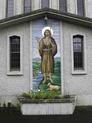 Mosaic outside Castlemahon church