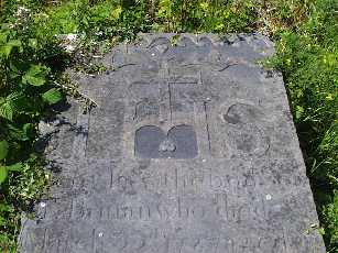 Close up of headstone in Killavoha