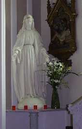Statue of Blessed Virgin Mary in Robertstown Church