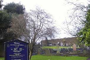Graveyard in the grounds of St Mary's Cathedral