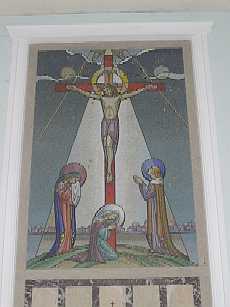 Mosaic behind altar in St Munchin's College church