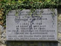 Plaque at the entrance to Springfield Castle