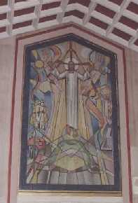 Mosaic behind the altar the Abbeyfeale church