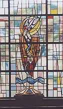 Stained glass window of the Holy Spirit